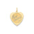 Happy Birthday Heart Disc Charm in 14k Gold