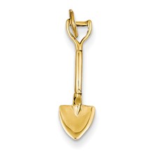 14k Gold 3-D Spade Charm hide-image