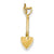 14k Gold 3-D Spade Charm hide-image