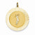 14k Gold Male Golfer on Disc Pendant, Pendants for Necklace