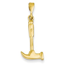 14k Gold Hammer Charm hide-image