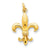 14k Gold Fleur de Lis Charm hide-image