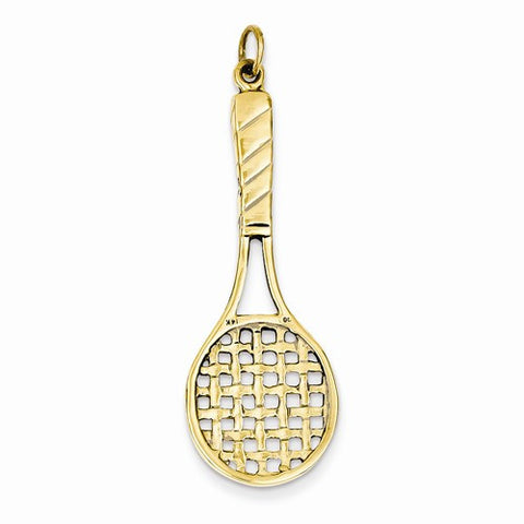 14k Gold Tennis Racquet pendant, Adorable Pendants for Necklace