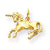 14k Gold Unicorn Charm hide-image