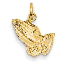 14k Gold Praying Hands Charm hide-image
