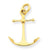 14k Gold Anchor Charm hide-image