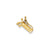 Golf Bag Charm in 14k Gold