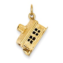 14k Gold Schoolhouse Charm hide-image