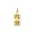 3-D Race Car Charm in 14k Gold