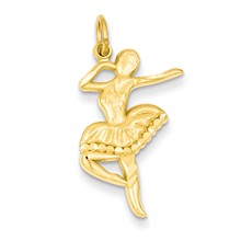 14k Gold Ballerina Charm hide-image