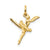 14k Gold Ballerina Charm hide-image