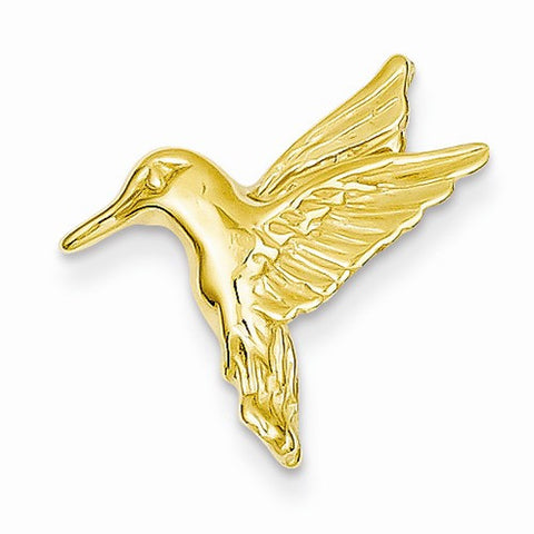 14k Gold Hummingbird Slide Pendant, Pendants for Necklace
