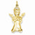 14k Gold Polished Angel pendant, Delightful Pendants for Necklace