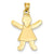 14k Gold girl Charm hide-image