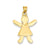 girl Charm in 14k Gold
