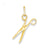 Scissors Charm in 14k Gold