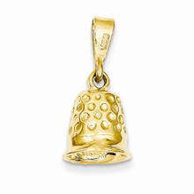 14k Gold Thimble Charm hide-image