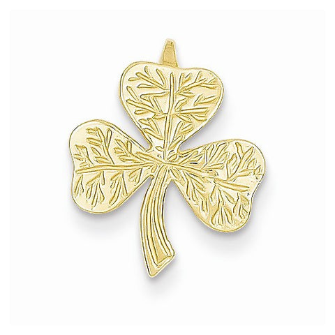 14k Gold Shamrock Chain Slide Pendant, Gorgeous Pendants for Necklace
