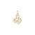 Heart Clover Charm in 14k Gold