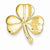 14k Gold Shamrock Chain Slide Pendant, Lovely Pendants for Necklace