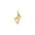 Ice Skate Charm in 14k Gold