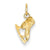 14k Gold Ice Skate Charm hide-image