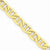 14K Yellow Gold Semi-Solid Anchor Chain Bracelet