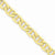 14K Yellow Gold Semi-Solid Anchor Chain Bracelet
