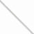 14K White Gold Semi-Solid Curb Link Chain