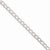 14K White Gold Semi-Solid Curb Link Chain