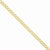 14K Yellow Gold Semi-Solid Curb Link Chain Bracelet