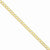 14K Yellow Gold Semi-Solid Curb Link Chain