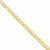 14K Yellow Gold Semi-Solid Curb Link Chain Bracelet