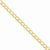 14K Yellow Gold Semi-Solid Curb Link Chain