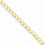 14K Yellow Gold Semi-Solid Curb Link Chain Bracelet