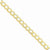 14K Yellow Gold Semi-Solid Curb Link Chain