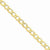 14K Yellow Gold Semi-Solid Curb Link Chain Anklet