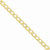 14K Yellow Gold Semi-Solid Curb Link Chain Bracelet
