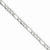 14k White Gold Figaro Chain Bracelet
