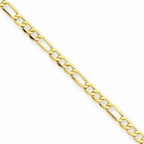 14K Yellow Gold Figaro Chain Bracelet
