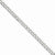 14K White Gold Semi-Solid Curb Link Chain
