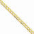 14K Yellow Gold Semi-Solid Curb Link Chain Anklet