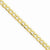 14K Yellow Gold Semi-Solid Curb Link Chain
