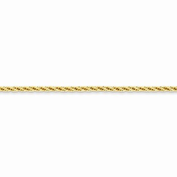 14K Yellow Gold Diamond-Cut Hollow Chain