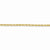 14K Yellow Gold Diamond-Cut Hollow Chain Bracelet