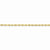 14K Yellow Gold Hollow Rope Chain Bracelet