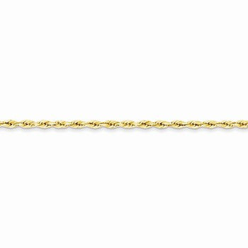 14K Yellow Gold Hollow Rope Chain