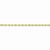 14K Yellow Gold Hollow Rope Chain