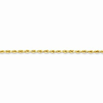 14K Yellow Gold Hollow Rope Chain