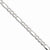 14K White Gold Semi-Solid Figaro Chain